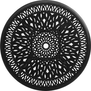 vidaXL Stolik ogrodowy odlewane aluminium czarny 3