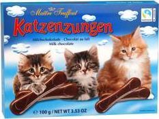 MaitreTruffout MaitreTruffout Kocie Języczki Czekoladki Mleczne 100 g 2