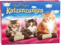 MaitreTruffout MaitreTruffout Kocie Języczki Czekoladki Mleczno-Białe100 g 2