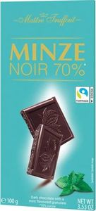 MaitreTruffout MaitreTruffout Czekolada Gorzka 70% o Smaku Miętowym 100 g 1