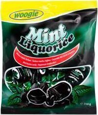 Woogie Woogie Cukierki Mięta i Lukrecja 250 g 2