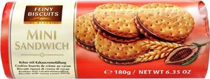 Feiny Biscuits Feiny Biscuits Mini Markizy z Czekoladowym Nadzieniem 180 g 1