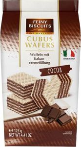 Feiny Biscuits Feiny Biscuits Cubus Wafle z Kremem Kakaowym 125 g 1