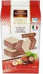 Feiny Biscuits Feiny Biscuits Cubus Wafle z Kremem z Orzechów Laskowych 125 g 2