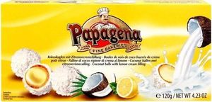 Papagena Papagena Kulki Kokosowe z Kremem Cytrynowym 120 g 1