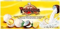 Papagena Papagena Kulki Kokosowe z Kremem Cytrynowym 120 g 2