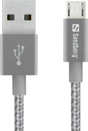 Kabel USB Sandberg USB-A - 1 m Szary (480-03) 1