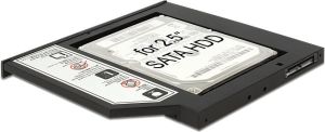 Kieszeń Delock Slim SATA 5.25″ - SATA 2.5" (62669) 4