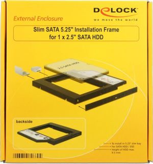 Kieszeń Delock Slim SATA 5.25″ - SATA 2.5" (62669) 6