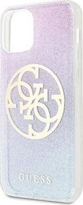 Guess Guess GUHCP12MPCUGLBPG iPhone 12/12 Pro 6,1" niebieski/blue hard case Glitter Gradient 4G Circle Logo 6