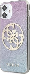 Guess Guess GUHCP12SPCUGLBPG iPhone 12 mini 5,4" niebieski/blue hard case Glitter Gradient 4G Circle Logo 2