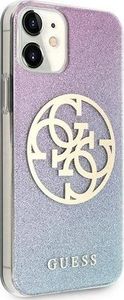 Guess Guess GUHCP12SPCUGLBPG iPhone 12 mini 5,4" niebieski/blue hard case Glitter Gradient 4G Circle Logo 4