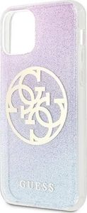 Guess Guess GUHCP12SPCUGLBPG iPhone 12 mini 5,4" niebieski/blue hard case Glitter Gradient 4G Circle Logo 6