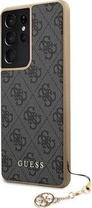 Guess Guess GUHCS21LGF4GGR S21 Ultra G998 szary/grey hardcase 4G Charms Collection 2