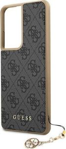 Guess Guess GUHCS21LGF4GGR S21 Ultra G998 szary/grey hardcase 4G Charms Collection 5