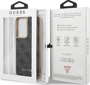 Guess Guess GUHCS21LGF4GGR S21 Ultra G998 szary/grey hardcase 4G Charms Collection 7
