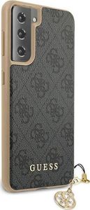 Guess Guess GUHCS21MGF4GGR S21+ G996 szary/grey hardcase 4G Charms Collection 4