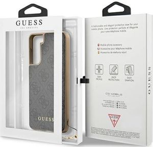 Guess Guess GUHCS21SGF4GGR S21 G991 szary/grey hardcase 4G Charms Collection 8