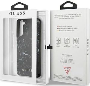 Guess Guess GUHCS21SPCUMABK S21 G991 czarny/black hardcase Marble 6