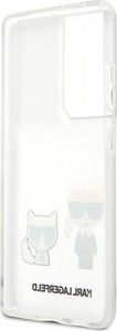 Karl Lagerfeld Karl Lagerfeld KLHCS21LCKTR S21 Ultra G998 hardcase Transparent Karl & Choupette 7