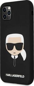 Karl Lagerfeld Karl Lagerfeld KLHCN65SLKHBK iPhone 11 Pro Max czarny/black hardcase Silicone Karl`s Head 2
