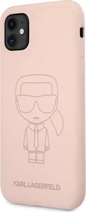 Karl Lagerfeld Karl Lagerfeld KLHCN61SILTTPI iPhone 11 Silicone Ikonik Outline różowy/pink 2