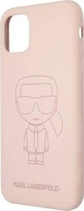 Karl Lagerfeld Karl Lagerfeld KLHCN61SILTTPI iPhone 11 Silicone Ikonik Outline różowy/pink 6
