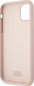 Karl Lagerfeld Karl Lagerfeld KLHCN61SILTTPI iPhone 11 Silicone Ikonik Outline różowy/pink 7