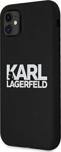 Karl Lagerfeld Karl Lagerfeld KLHCN61SLKLRBK iPhone 11 Silicone Stack Logo czarny/black 2
