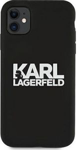 Karl Lagerfeld Karl Lagerfeld KLHCN61SLKLRBK iPhone 11 Silicone Stack Logo czarny/black 3