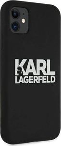 Karl Lagerfeld Karl Lagerfeld KLHCN61SLKLRBK iPhone 11 Silicone Stack Logo czarny/black 4