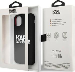 Karl Lagerfeld Karl Lagerfeld KLHCN61SLKLRBK iPhone 11 Silicone Stack Logo czarny/black 8