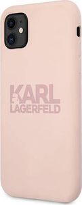 Karl Lagerfeld Karl Lagerfeld KLHCN61STKLTLP iPhone 11 Silicone Stack Logo różowy/pink 2