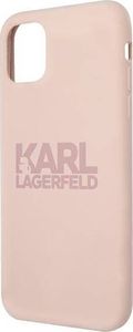 Karl Lagerfeld Karl Lagerfeld KLHCN61STKLTLP iPhone 11 Silicone Stack Logo różowy/pink 6