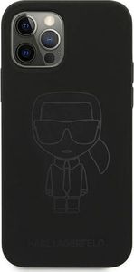 Karl Lagerfeld Karl Lagerfeld KLHCP12MSILTTBK iPhone 12/12 Pro 6,1" Silicone Ikonik Outline czarny/black 3