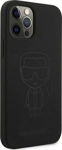 Karl Lagerfeld Karl Lagerfeld KLHCP12MSILTTBK iPhone 12/12 Pro 6,1" Silicone Ikonik Outline czarny/black 4