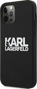 Karl Lagerfeld Karl Lagerfeld KLHCP12MSLKLRBK iPhone 12/12 Pro 6,1" Silicone Stack Logo czarny/black 2