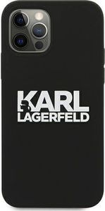 Karl Lagerfeld Karl Lagerfeld KLHCP12MSLKLRBK iPhone 12/12 Pro 6,1" Silicone Stack Logo czarny/black 3