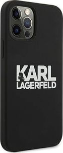 Karl Lagerfeld Karl Lagerfeld KLHCP12MSLKLRBK iPhone 12/12 Pro 6,1" Silicone Stack Logo czarny/black 4
