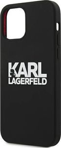 Karl Lagerfeld Karl Lagerfeld KLHCP12MSLKLRBK iPhone 12/12 Pro 6,1" Silicone Stack Logo czarny/black 6