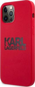 Karl Lagerfeld Karl Lagerfeld KLHCP12MSLKLRE iPhone 12/12 Pro 6,1" Silicone Stack Logo czerwony/red 2