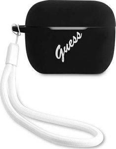 Guess Etui ochronne GUACAPLSVSBW Silicone Vintage do AirPods Pro czarne 1