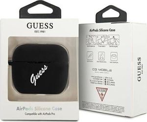 Guess Etui ochronne GUACAPLSVSBW Silicone Vintage do AirPods Pro czarne 3