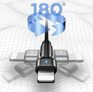 Kabel USB Usams USB-A - Lightning 1 m Zielony (6958444929255) 3
