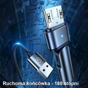 Kabel USB Usams USB-A - microUSB 1 m Zielony (6958444929293) 2