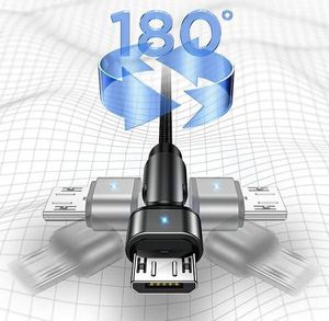Kabel USB Usams USB-A - microUSB 1 m Zielony (6958444929293) 3