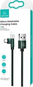 Kabel USB Usams USB-A - microUSB 1 m Zielony (6958444929293) 10