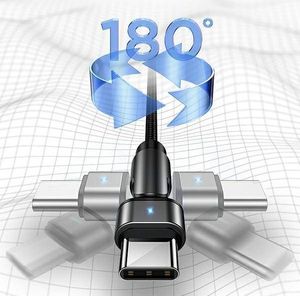 Kabel USB Usams USB-A - USB-C 1 m Czarny (US-SJ477) 3