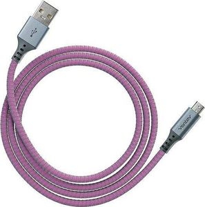 Kabel USB Ventev USB-A - microUSB 1.2 m Fioletowy 1