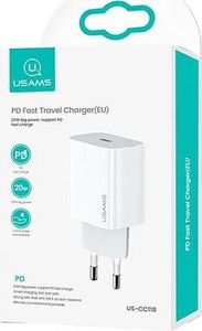 Ładowarka Usams T34 1x USB-C 3 A (CC118TC01) 3